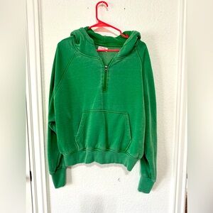 Green distressed sweatshirt from pink lily